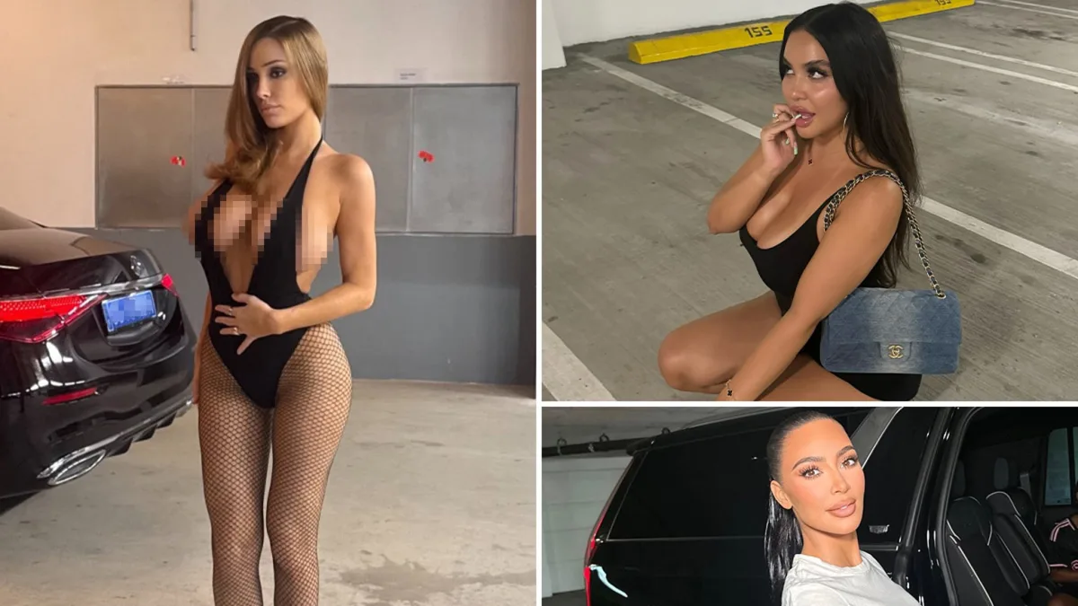 Bianca Censori and Kim Kardashian: Sexy Parking Lot Photos