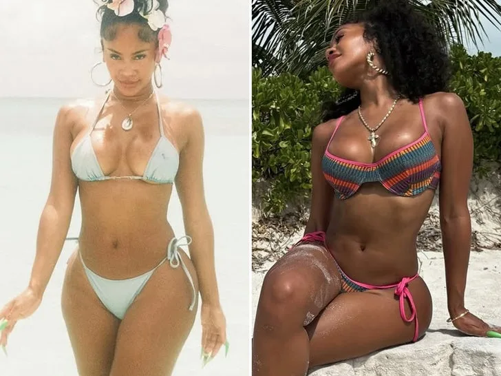 Saweetie празднует 33-й день рождения горячими снимками на пляже