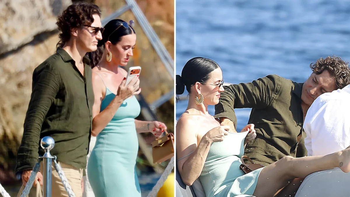 Justin Trudeau Applies Sunscreen to Katy Perry in South of France