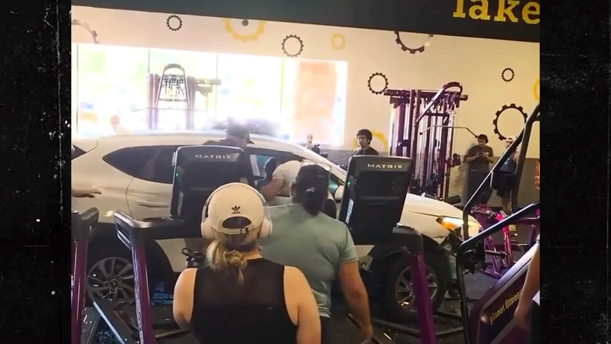 Car crashes into Planet Fitness in California after driver suffers medical emergency