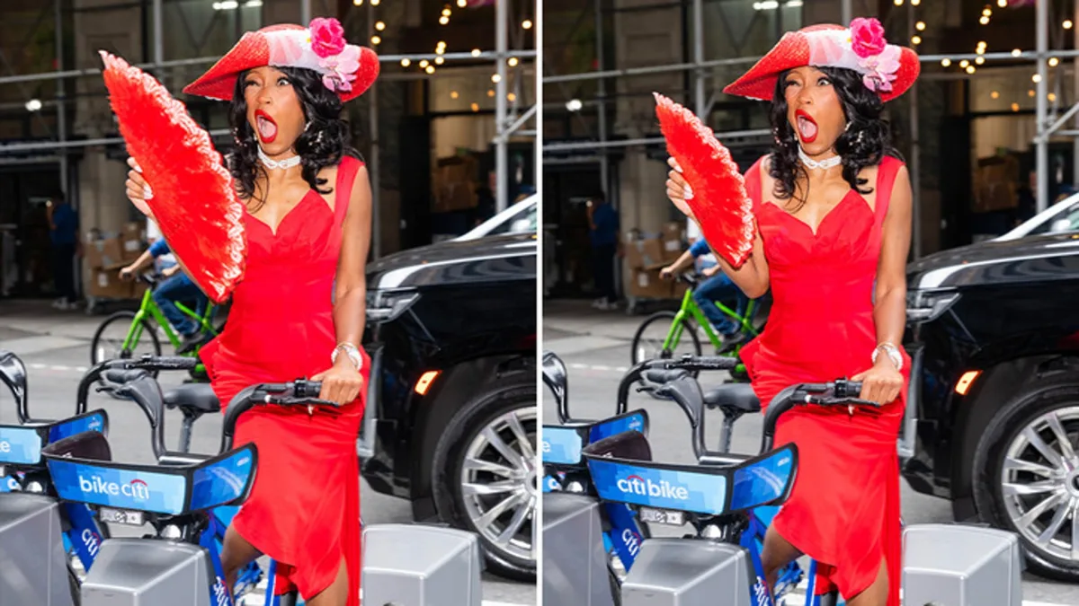 Keke Palmer Stuns in Red Dress During NYC Outing