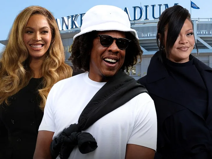 Jay-Z собрал Рианну и Бейонсе на стадионе Yankees — фото 1