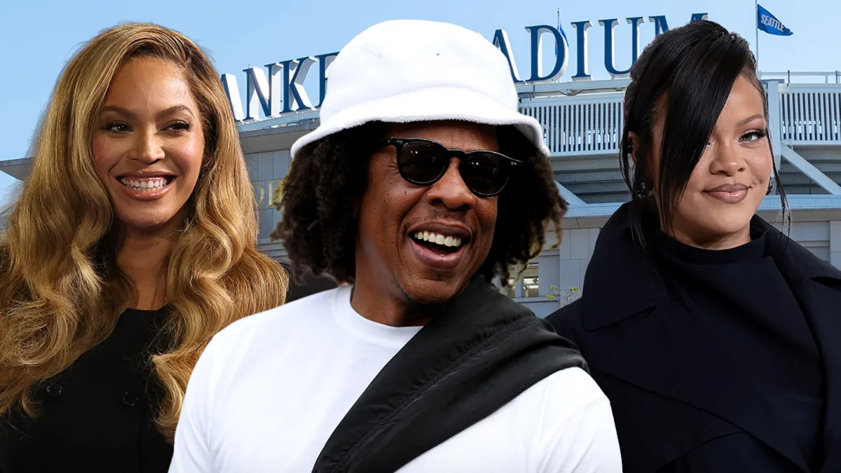 Jay-Z собрал Рианну и Бейонсе на стадионе Yankees