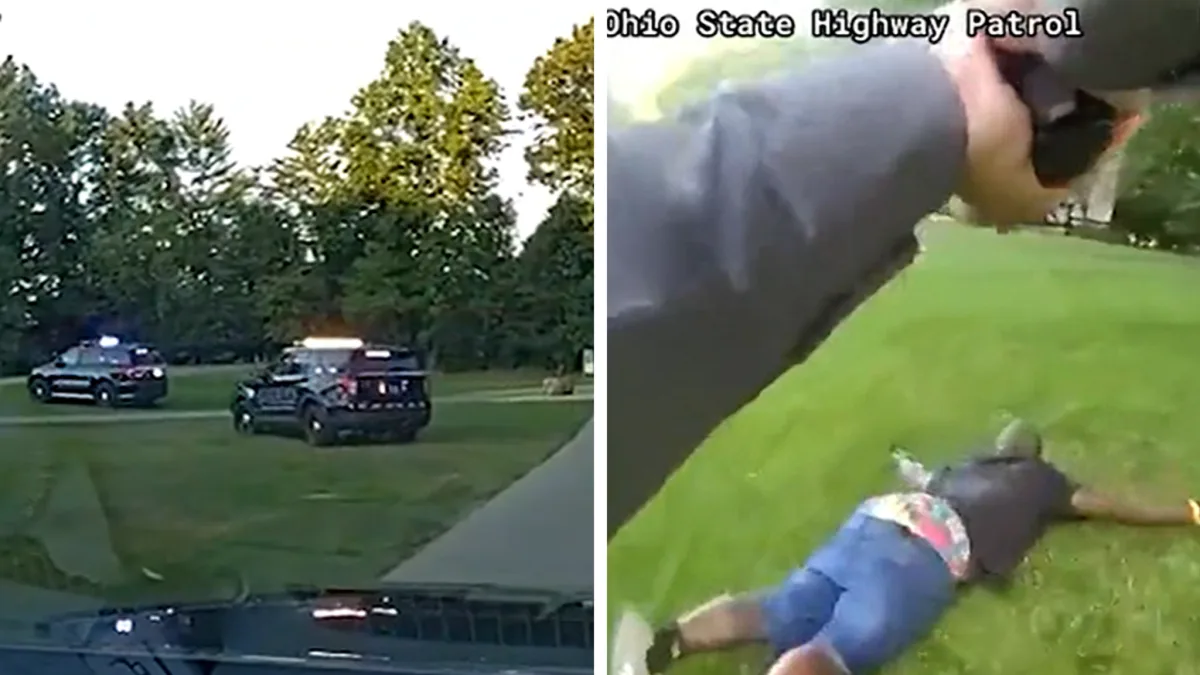 Police Chase Murder Suspect Through Ohio Golf Course — Caught on Video