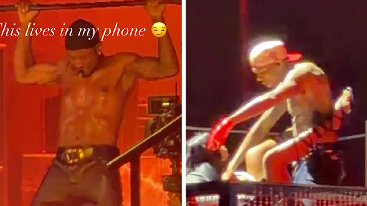 Usher Flashes Bare Butt Onstage During Chris Brown Tour