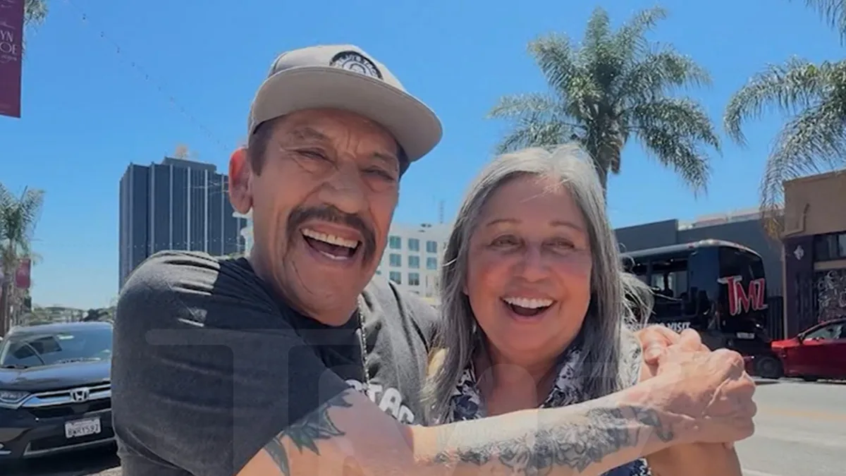 Danny Trejo Reunites with Niece on TMZ Brunch Bus