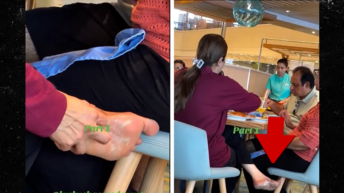 Carnival Cruise Passenger Caught Scratching Foot at Dinner Table in Viral Video