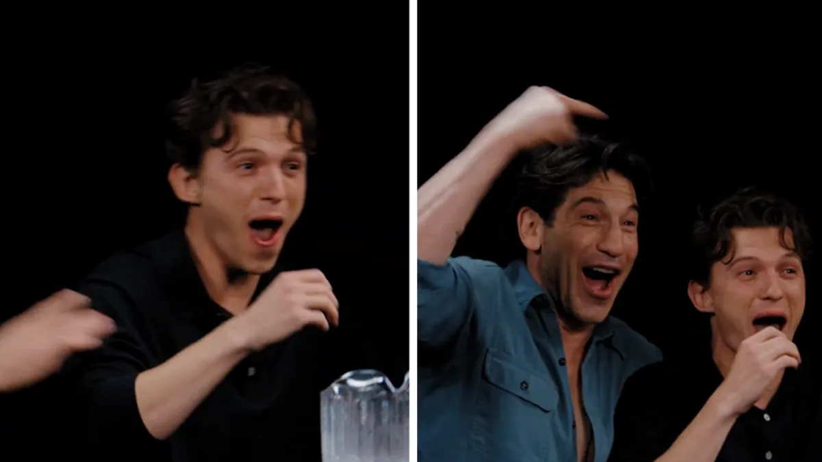 Tom Holland Vomits on Hot Ones, Makes History