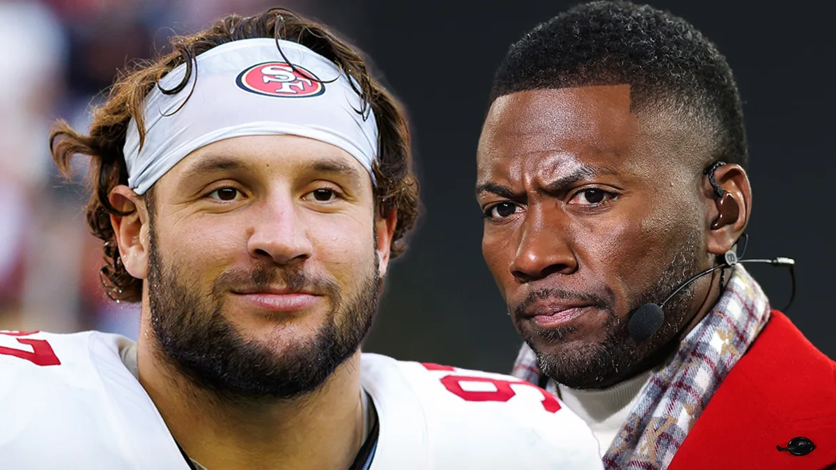Nick Bosa Reacts to Ryan Clark's ESPN Layoff