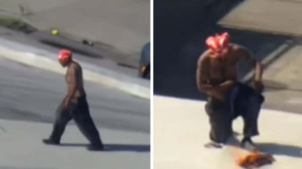 Shirtless Man Climbs Iconic L.A. Bridge and Sets Shirt on Fire